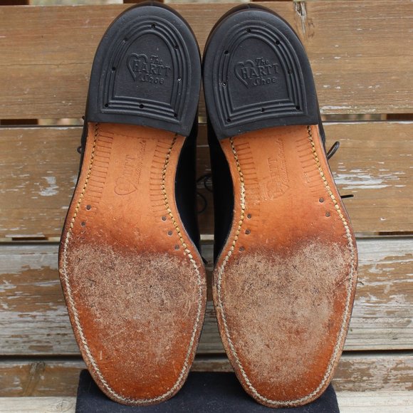 Vintage the Hartt Shoe Black Cap Toe Gunboat Derby - Picture 9 of 14